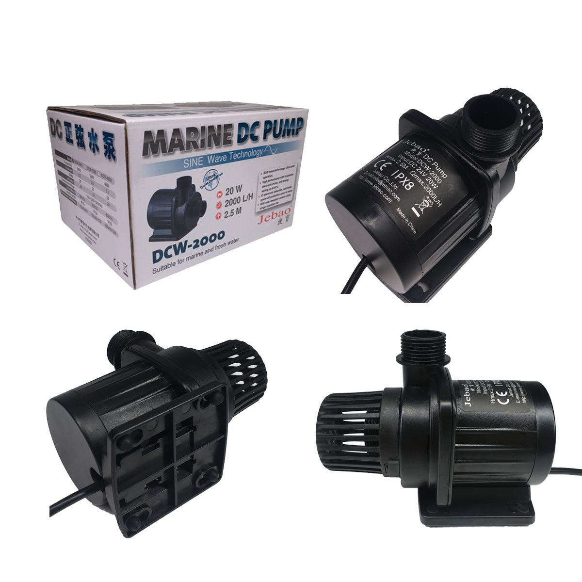 2020年最新型」Jecod ウォーターレベル DCポンプ DCS-2000